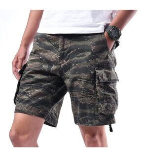 Backbone Camouflage Green/Tan Cargo Military Army Men’s Size 42 Bermuda Shorts